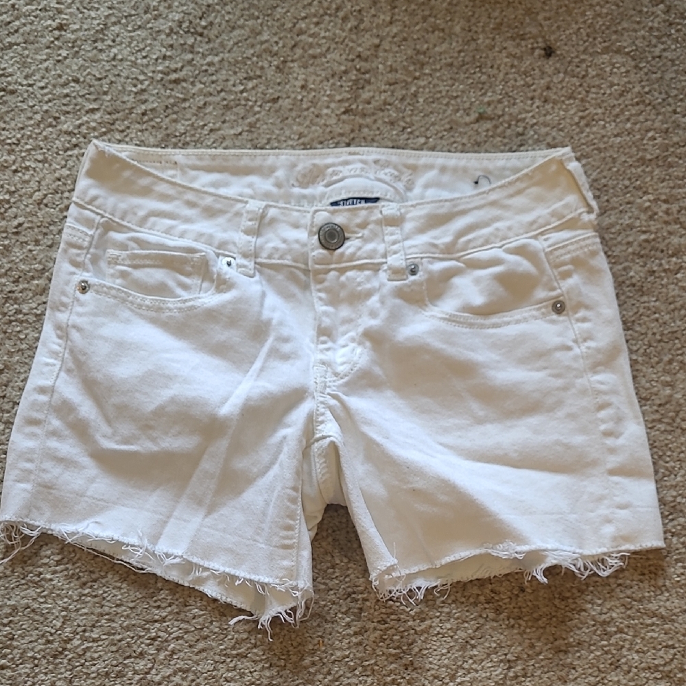 American Eagle Outfitters White Jean Shorts